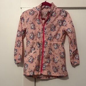 BN H&M Pink Kids' Raincoat with Unicorns